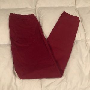 R1893 deep red pants